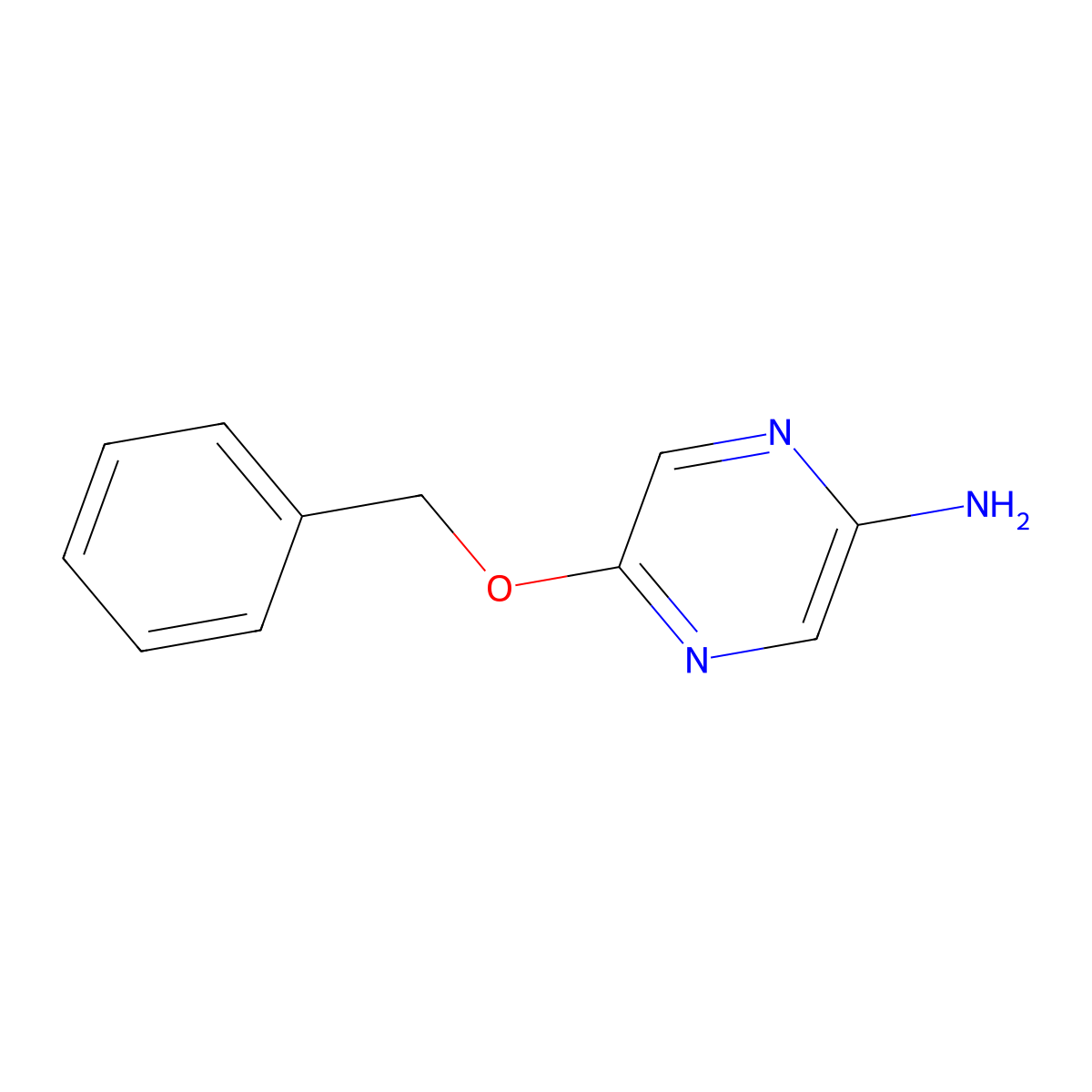 5-(Benzyloxy)pyrazin-2-amine molecular structure, CAS 642084-47-7