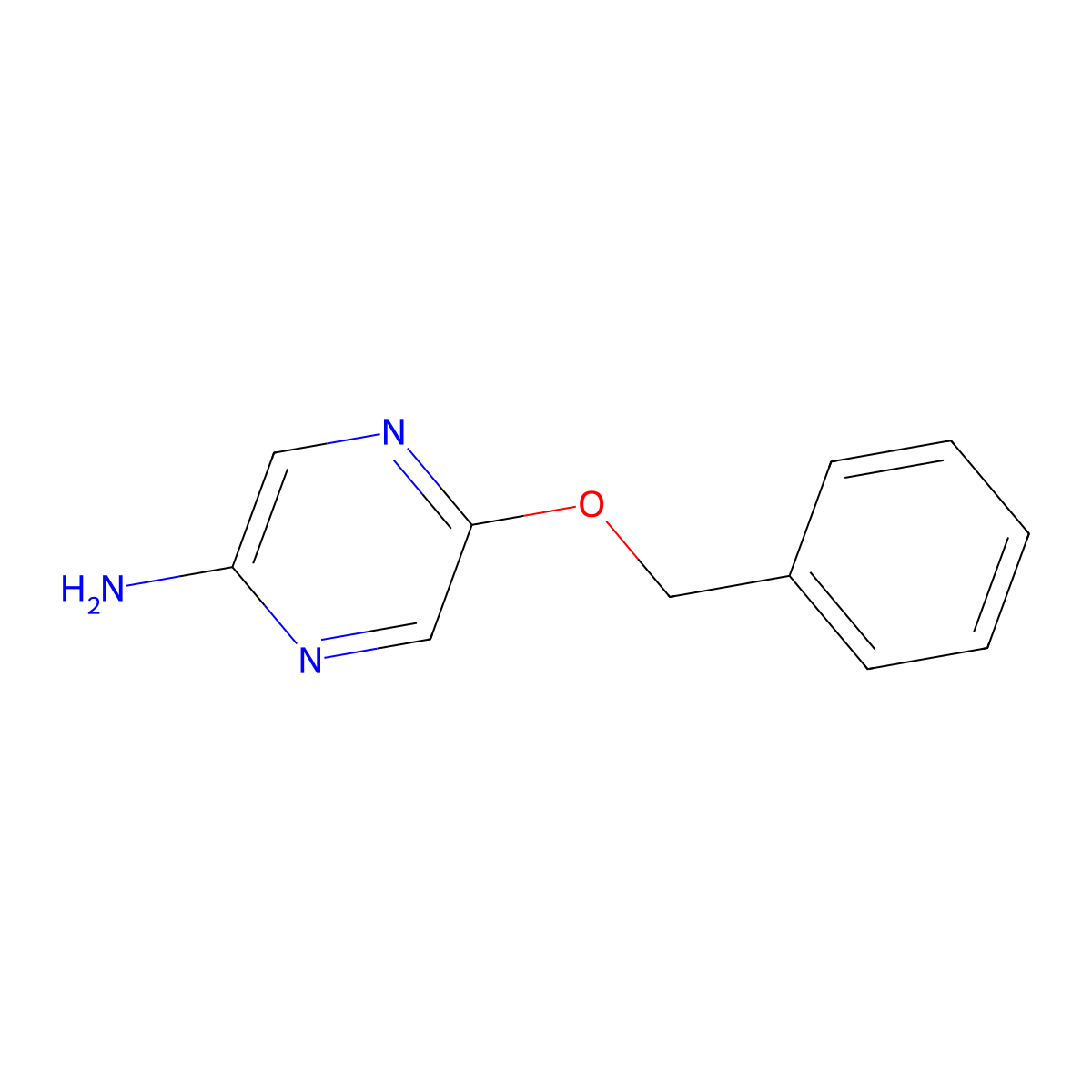 5-(Benzyloxy)pyrazin-2-amine molecular structure, CAS 642084-47-7