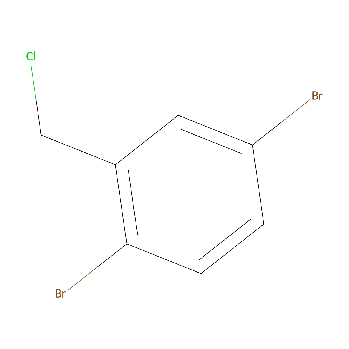1,4-Dibromo-2-(chloromethyl)benzene molecular structure, CAS 642091-49-4