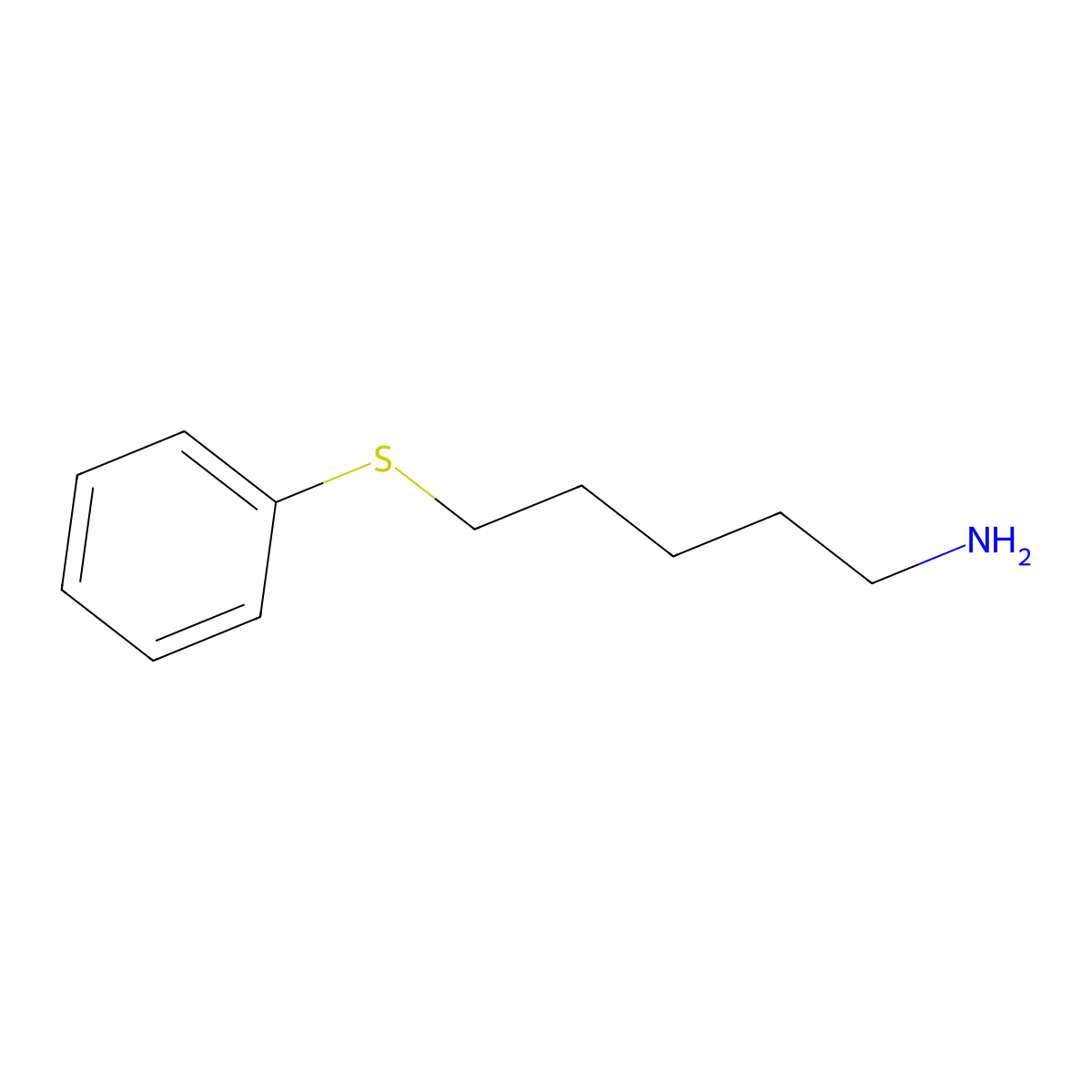 5-(Phenylthio)pentan-1-amine molecular structure, CAS 642092-78-2