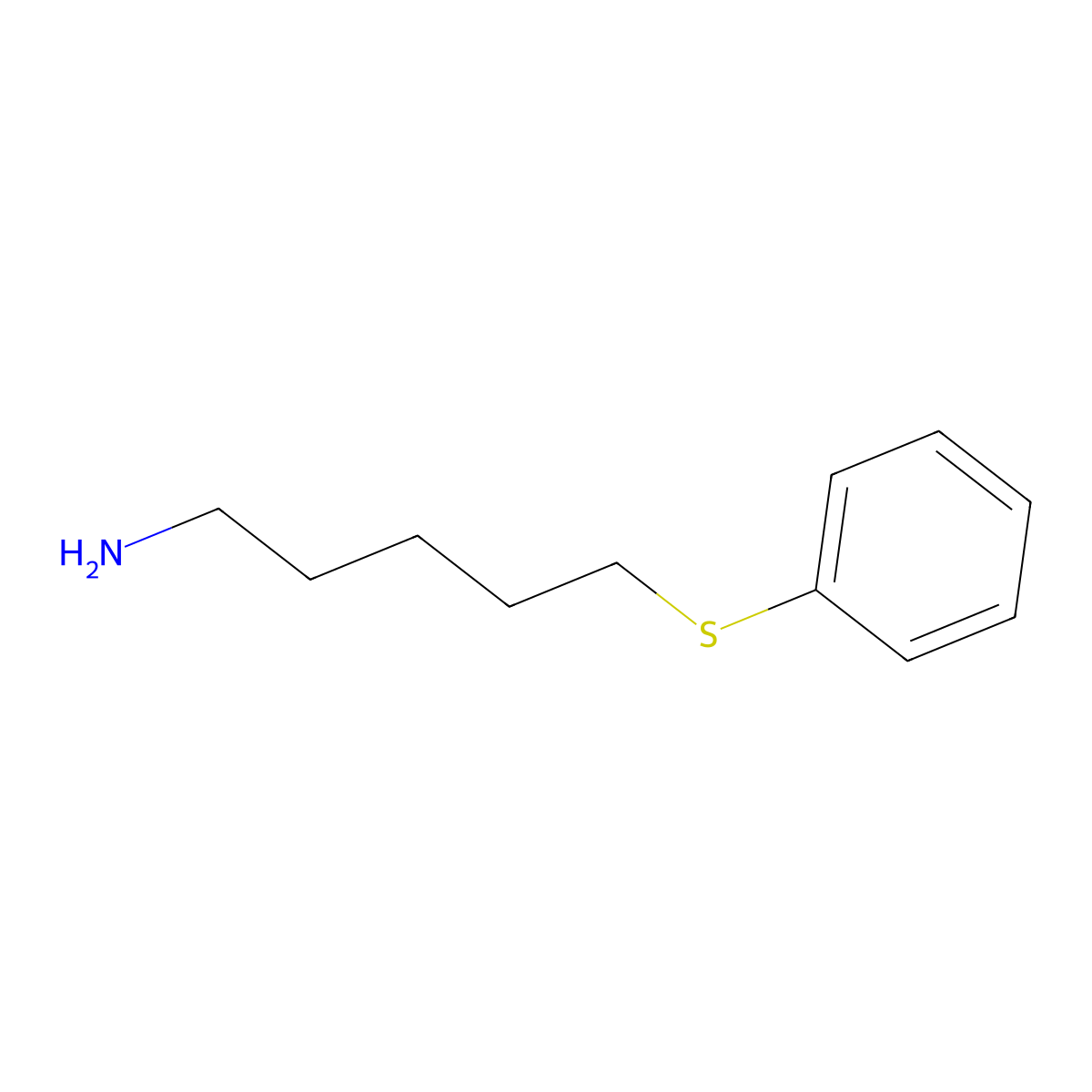 5-(Phenylthio)pentan-1-amine molecular structure, CAS 642092-78-2