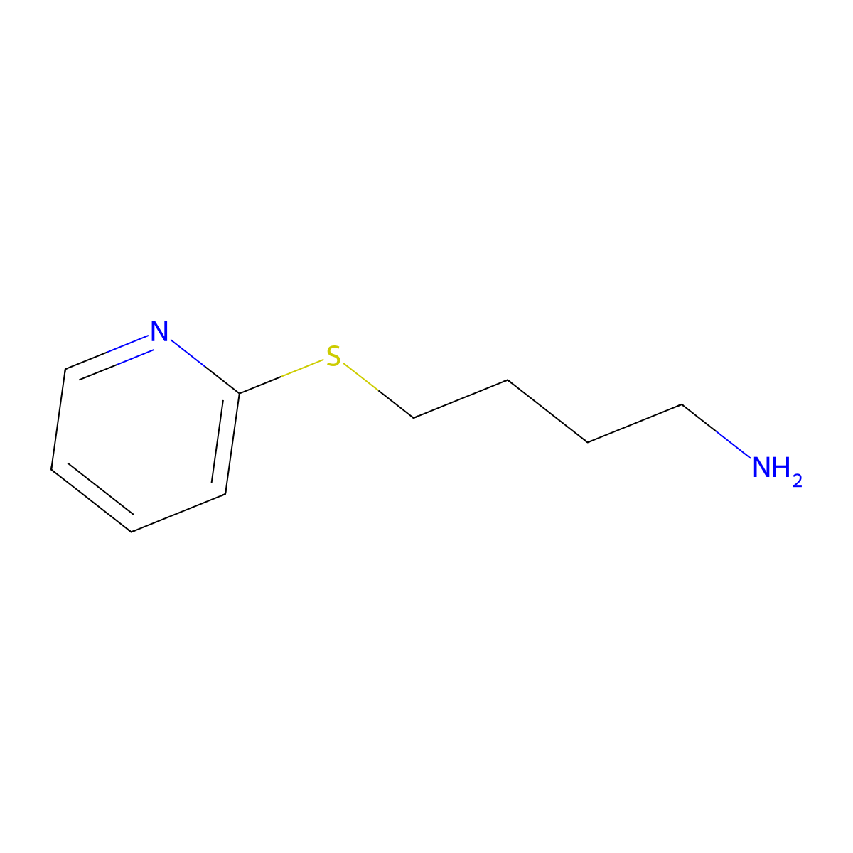 4-(Pyridin-2-ylthio)butan-1-amine molecular structure, CAS 642092-81-7