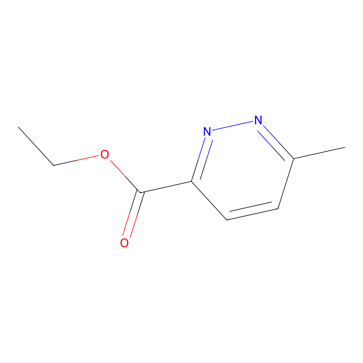 Ethyl 6-methylpyridazine-3-carboxylate molecular structure, CAS 64210-57-7