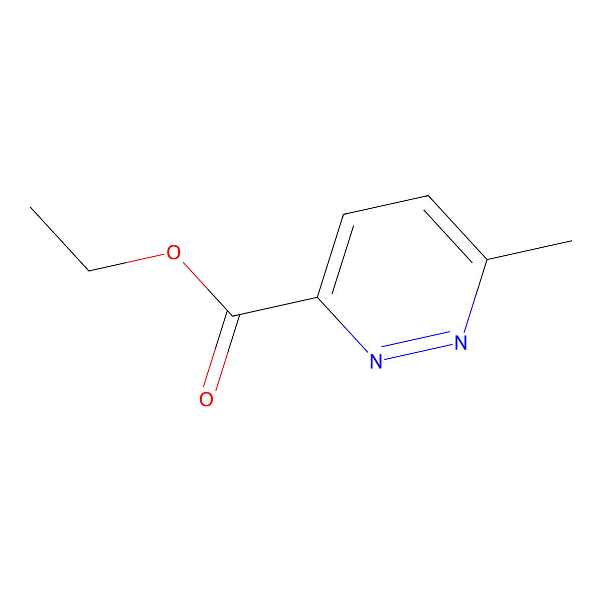 Ethyl 6-methylpyridazine-3-carboxylate molecular structure, CAS 64210-57-7