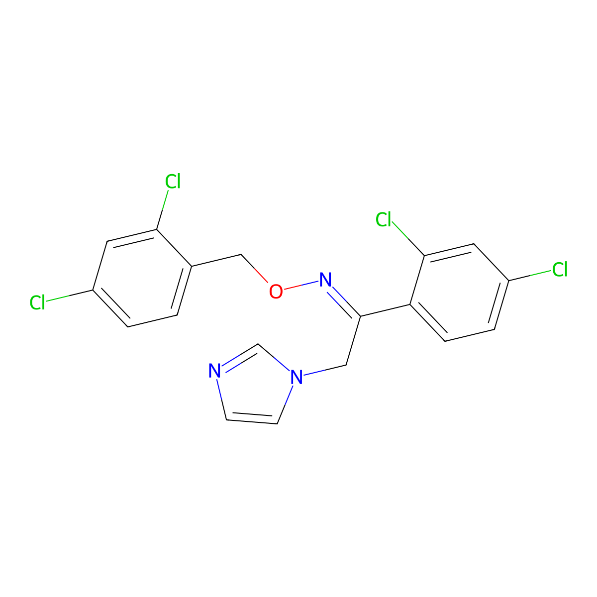 Oxiconazole molecular structure, CAS 64211-45-6