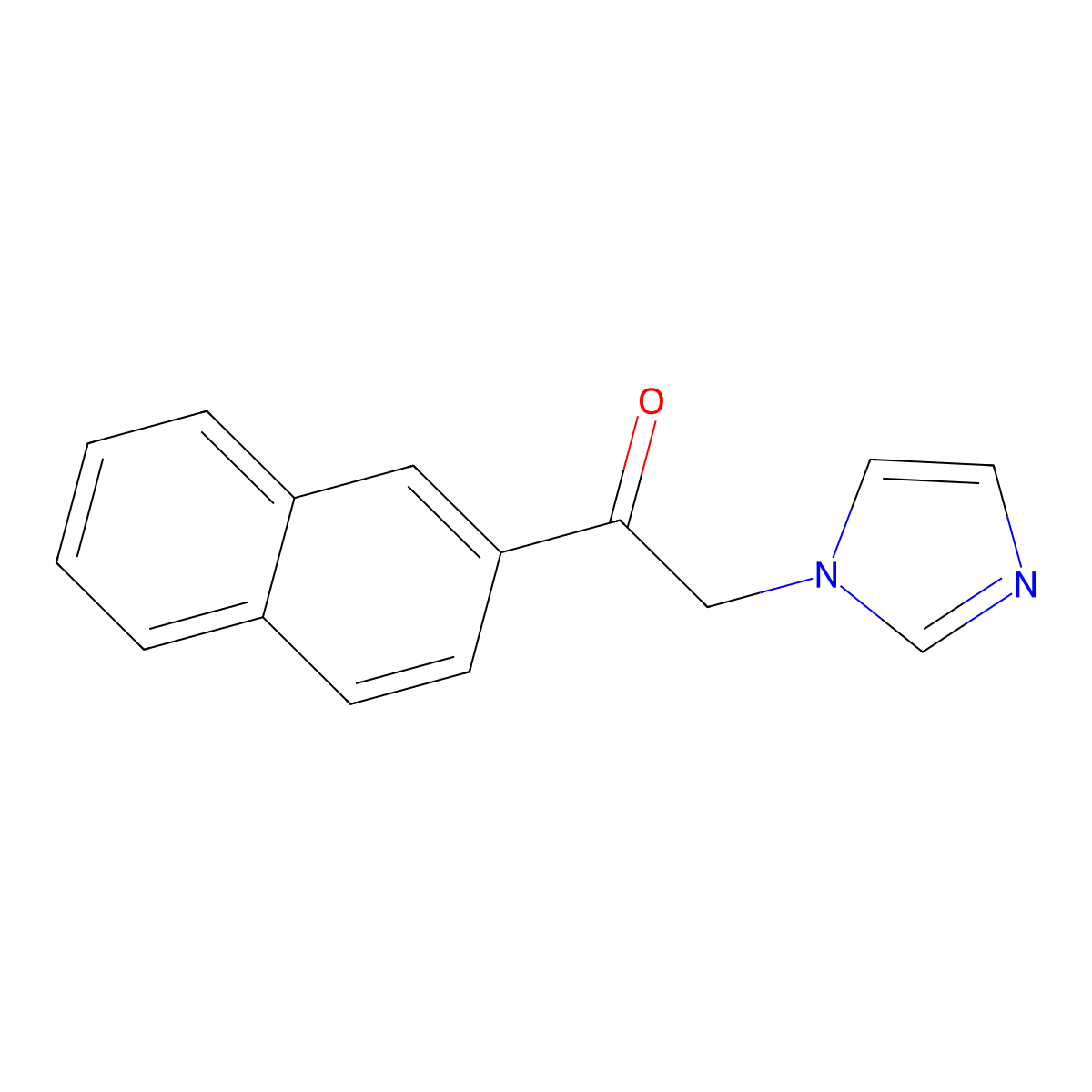 2-(1H-Imidazol-1-yl)-1-(2-naphthalenyl)ethanone molecular structure, CAS 64212-22-2