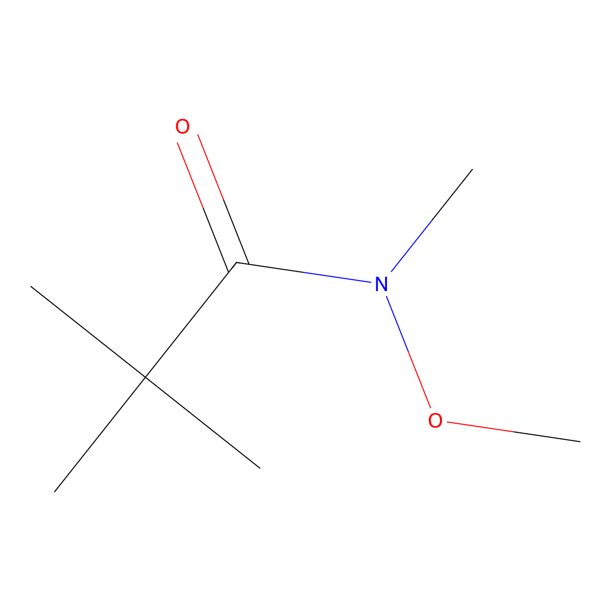 N-Methoxy-N-methylpivalamide molecular structure, CAS 64214-60-4