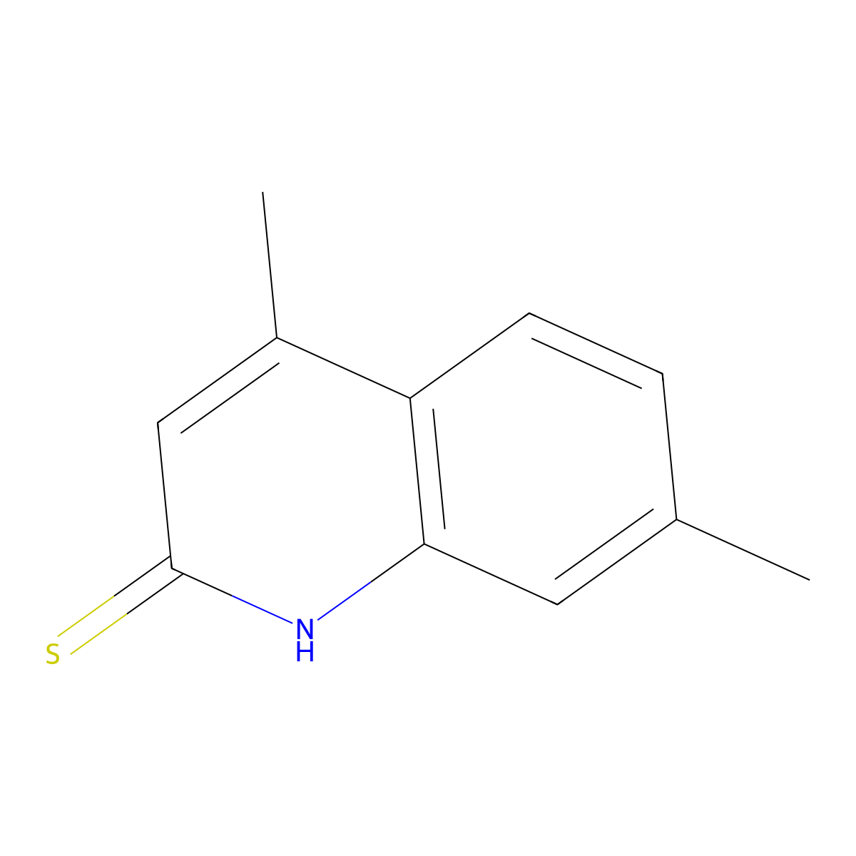 4,7-Dimethylquinoline-2-thiol molecular structure, CAS 64215-48-1