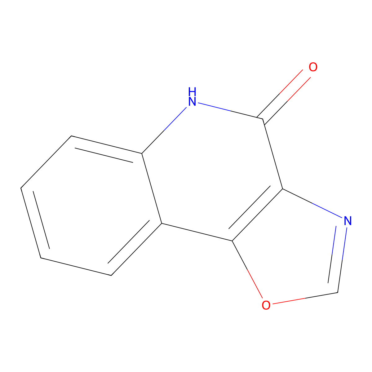 Oxazolo[4,5-c]quinolin-4(5H)-one molecular structure, CAS 64220-10-6