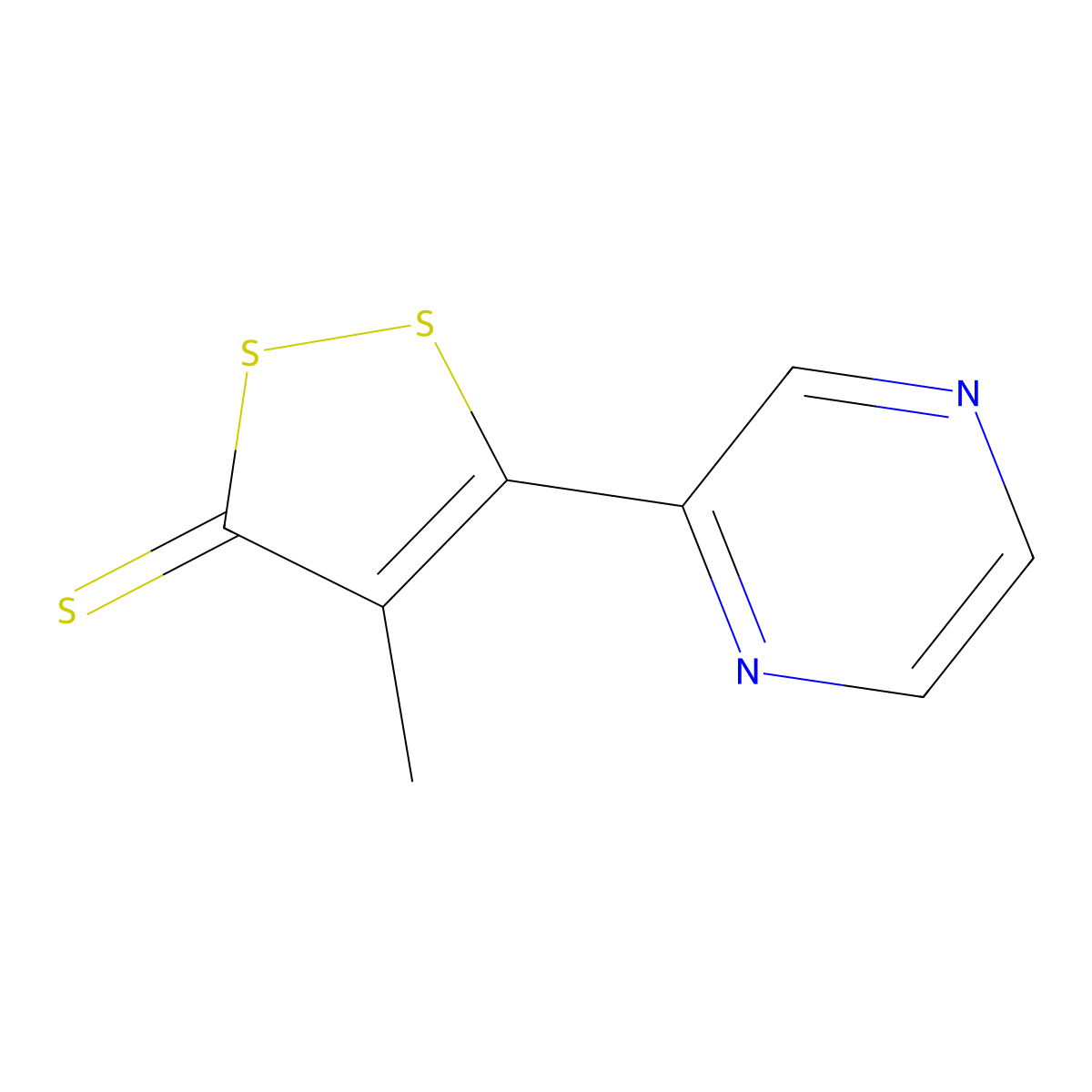Oltipraz molecular structure, CAS 64224-21-1