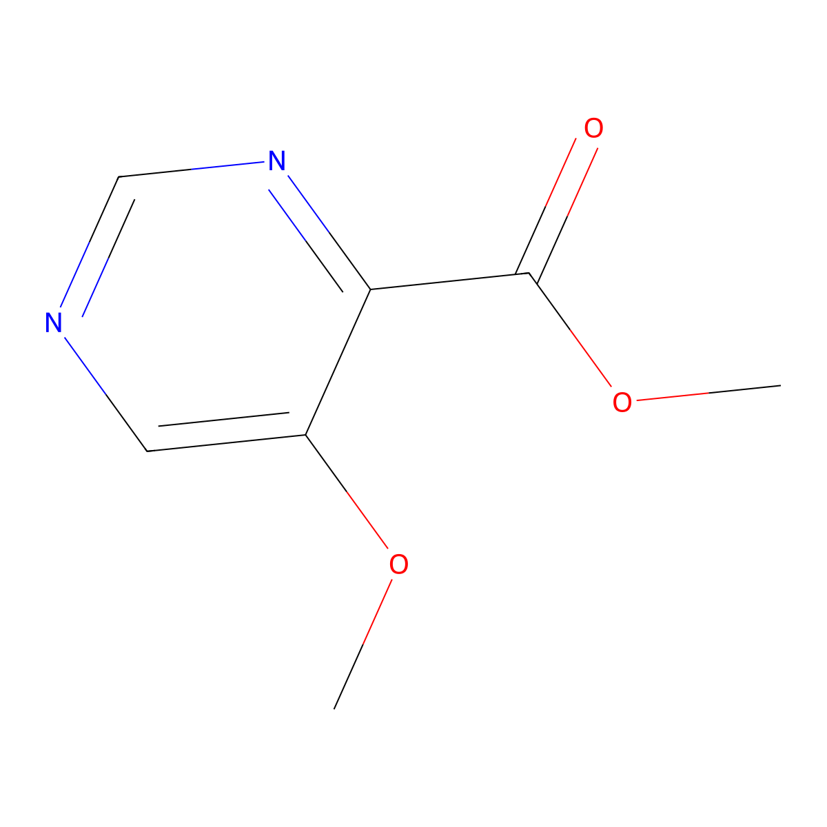 Methyl 5-methoxypyrimidine-4-carboxylate molecular structure, CAS 64224-66-4