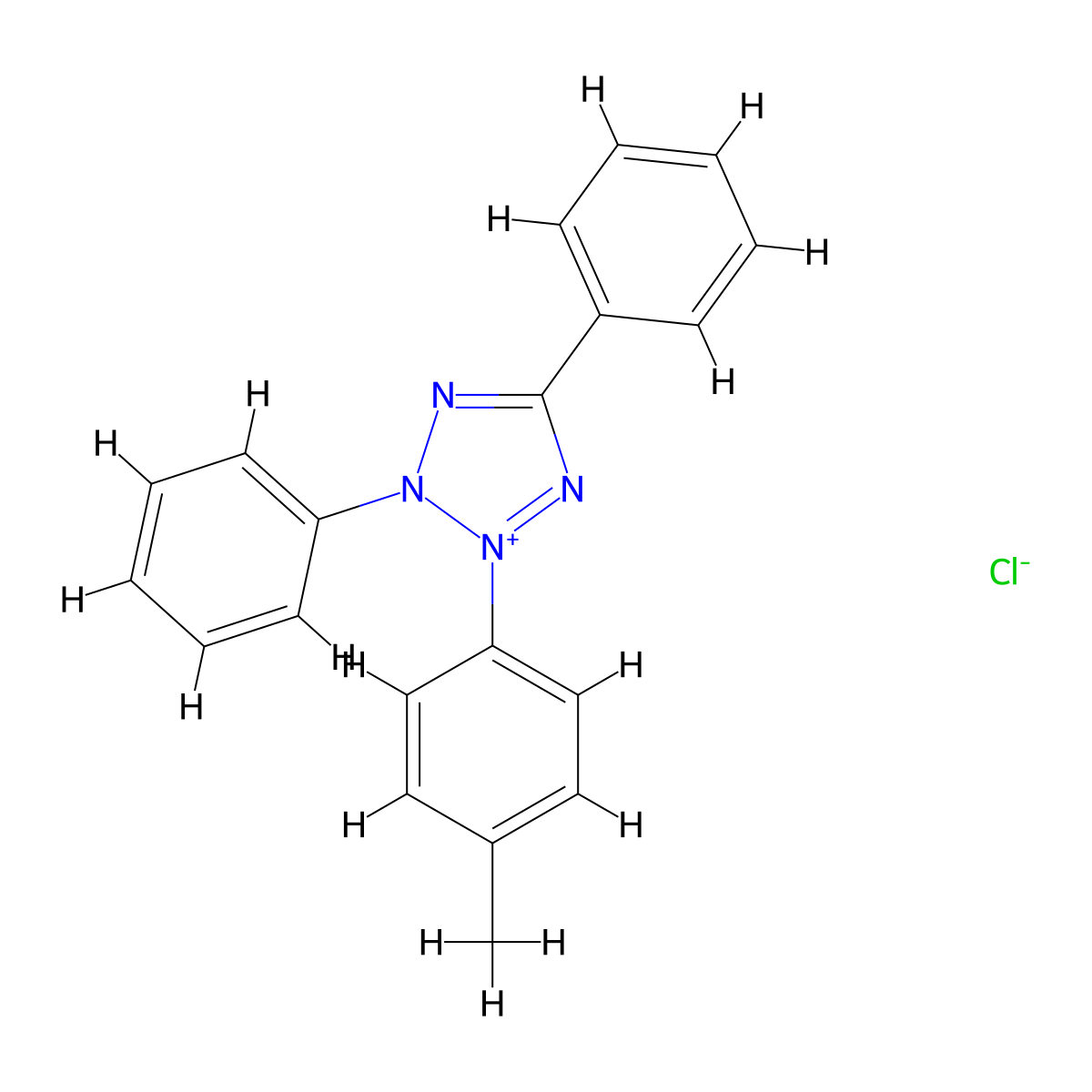 p-Tolyltetrazolium Red molecular structure, CAS 64225-84-9