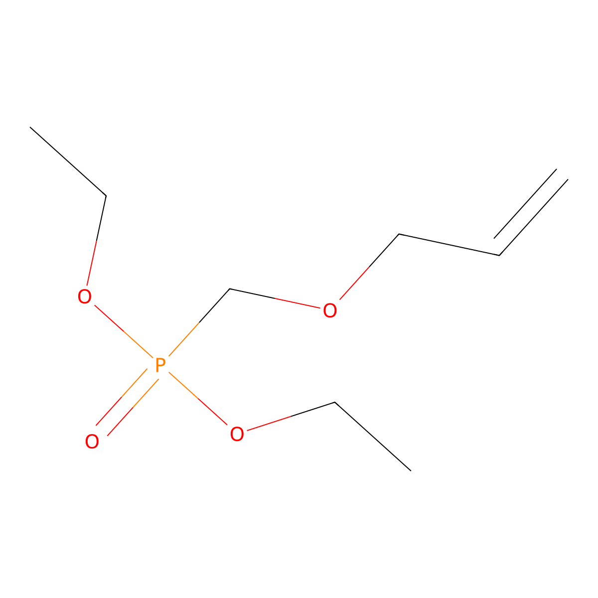 Diethyl ((allyloxy)methyl)phosphonate molecular structure, CAS 64226-00-2