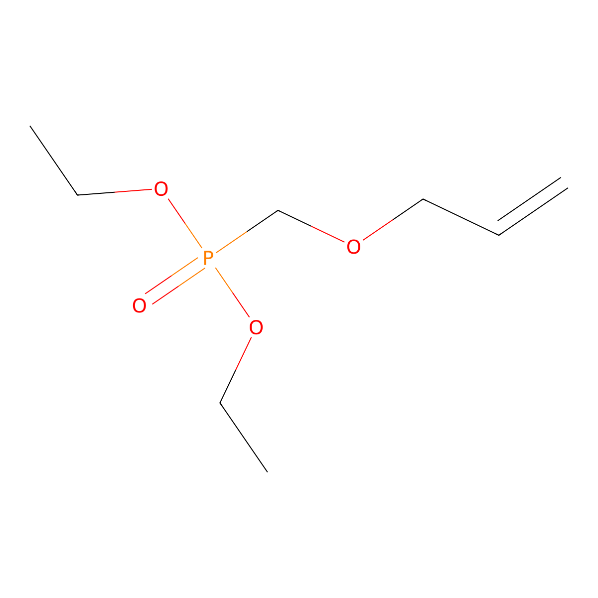 Diethyl ((allyloxy)methyl)phosphonate molecular structure, CAS 64226-00-2