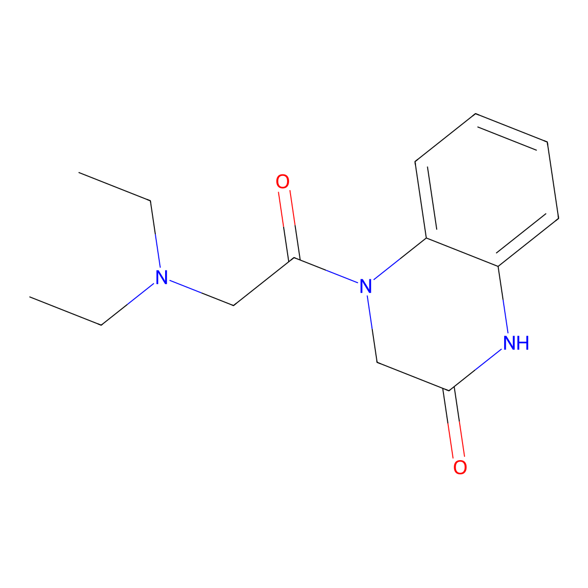 4-[2-(Diethylamino)acetyl]-1,3-dihydroquinoxalin-2-one molecular structure, CAS 6423-98-9
