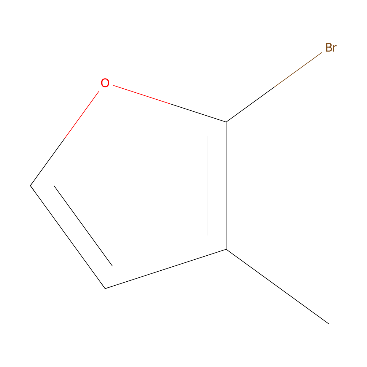 2-Bromo-3-methylfuran molecular structure, CAS 64230-60-0