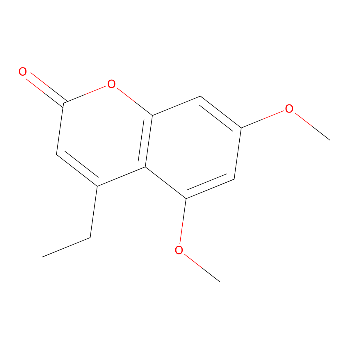 4-Ethyl-5,7-dimethoxychromen-2-one molecular structure, CAS 64231-06-7