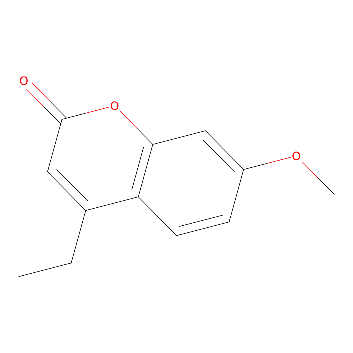 4-Ethyl-7-methoxycoumarin molecular structure, CAS 64231-08-9