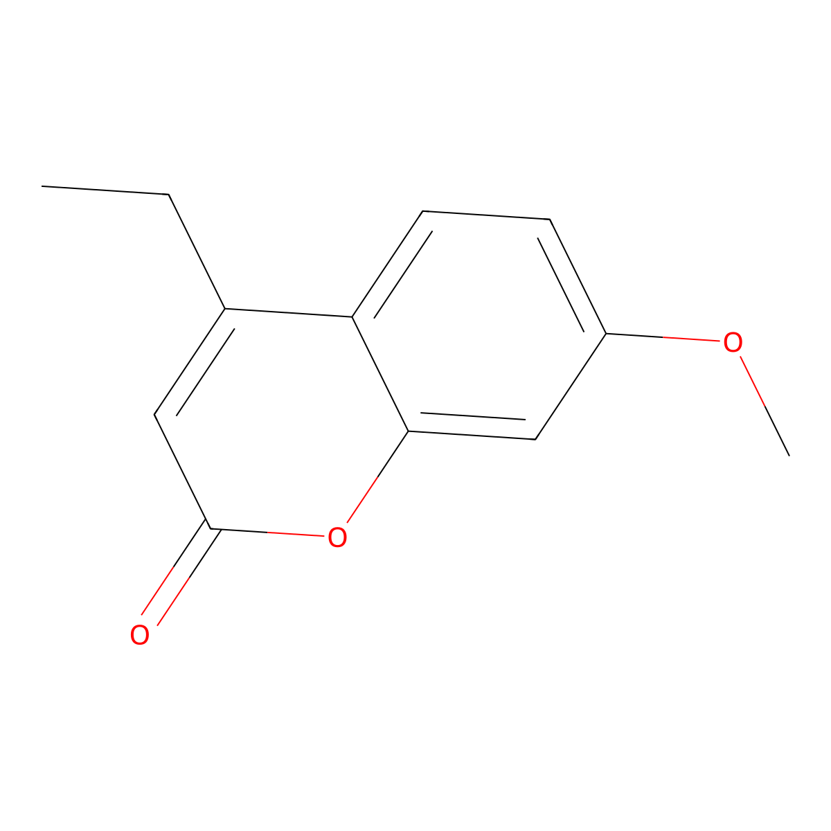 4-Ethyl-7-methoxycoumarin molecular structure, CAS 64231-08-9