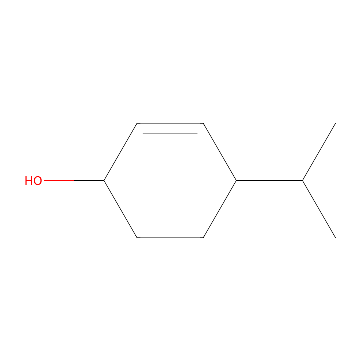 trans-4-(1-Methylethyl)-2-cyclohexen-1-ol molecular structure, CAS 64233-68-7