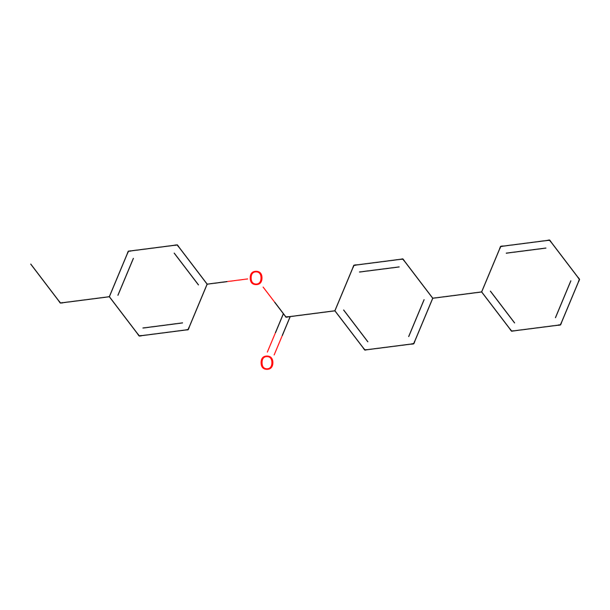 4-Ethylphenyl [1,1'-biphenyl]-4-carboxylate molecular structure, CAS 642435-41-4
