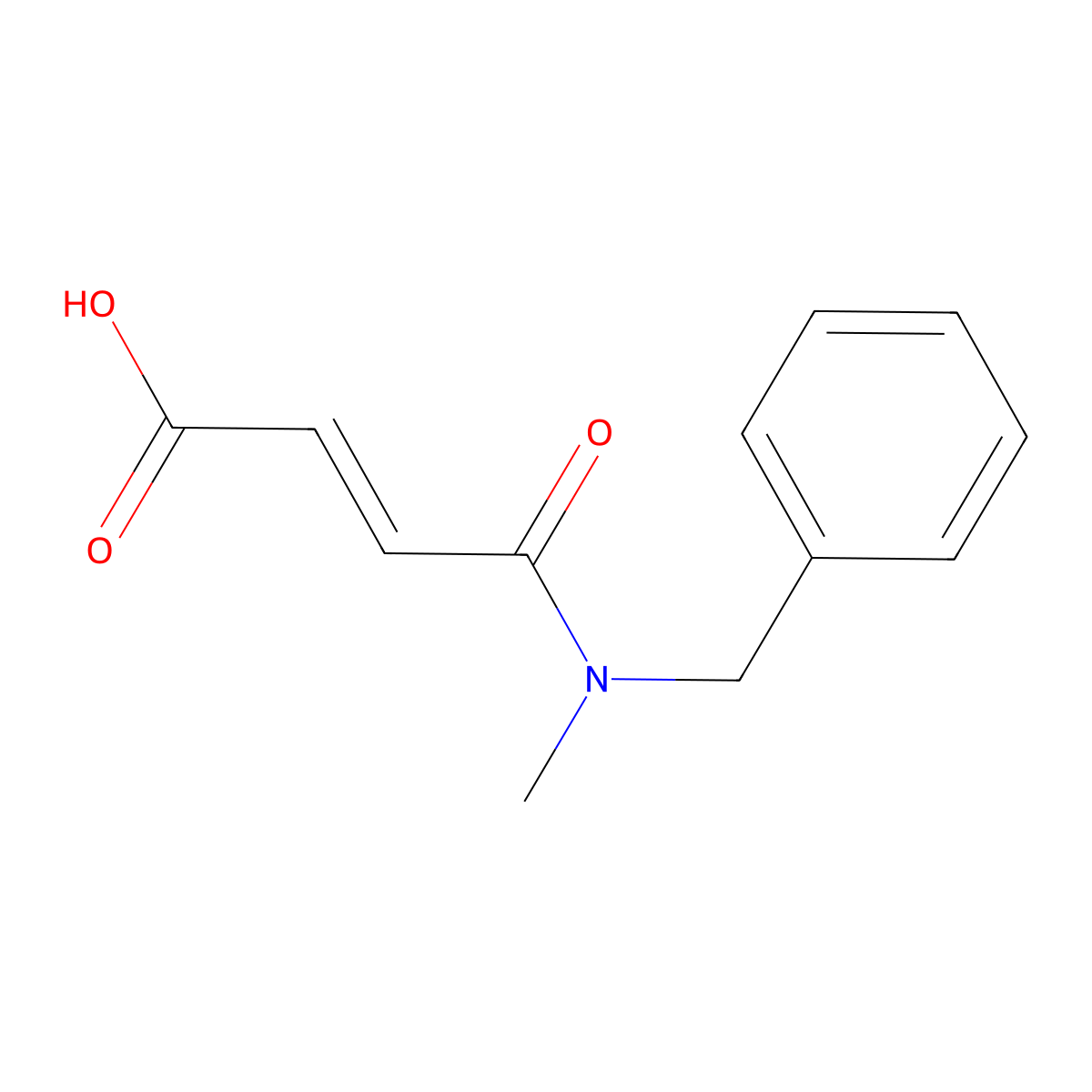 3-(Benzyl(methyl)carbamoyl)prop-2-enoic acid molecular structure, CAS 642437-08-9