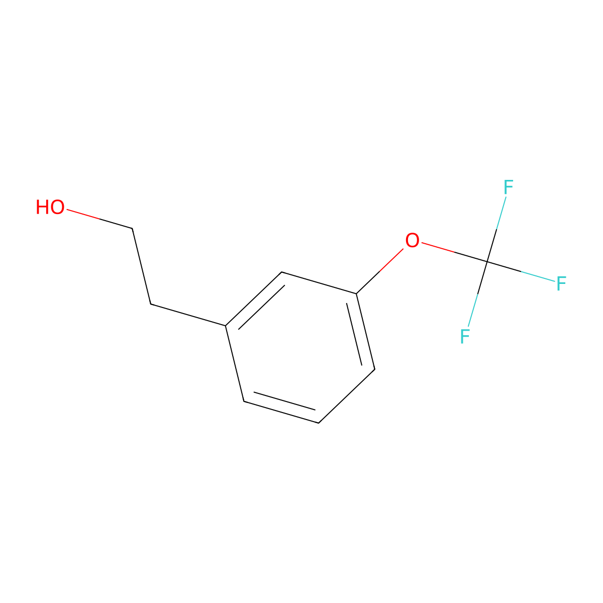 2-(3-(Trifluoromethoxy)phenyl)ethanol molecular structure, CAS 642444-30-2