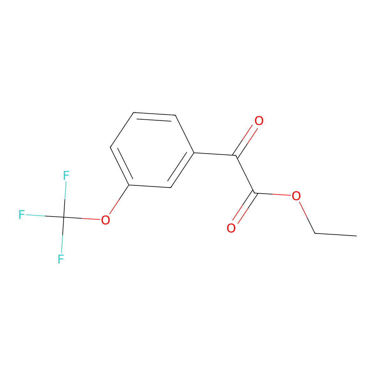 Ethyl 3-(trifluoromethoxy)benzoylformate molecular structure, CAS 642447-55-0
