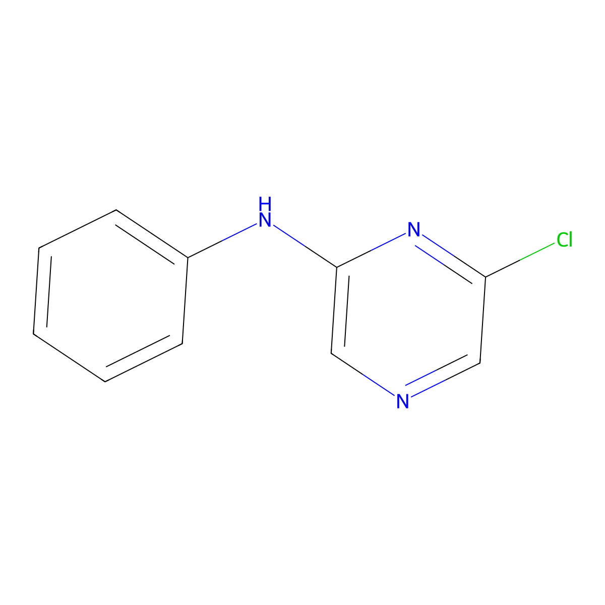 6-chloro-N-phenylpyrazin-2-amine molecular structure, CAS 642459-03-8