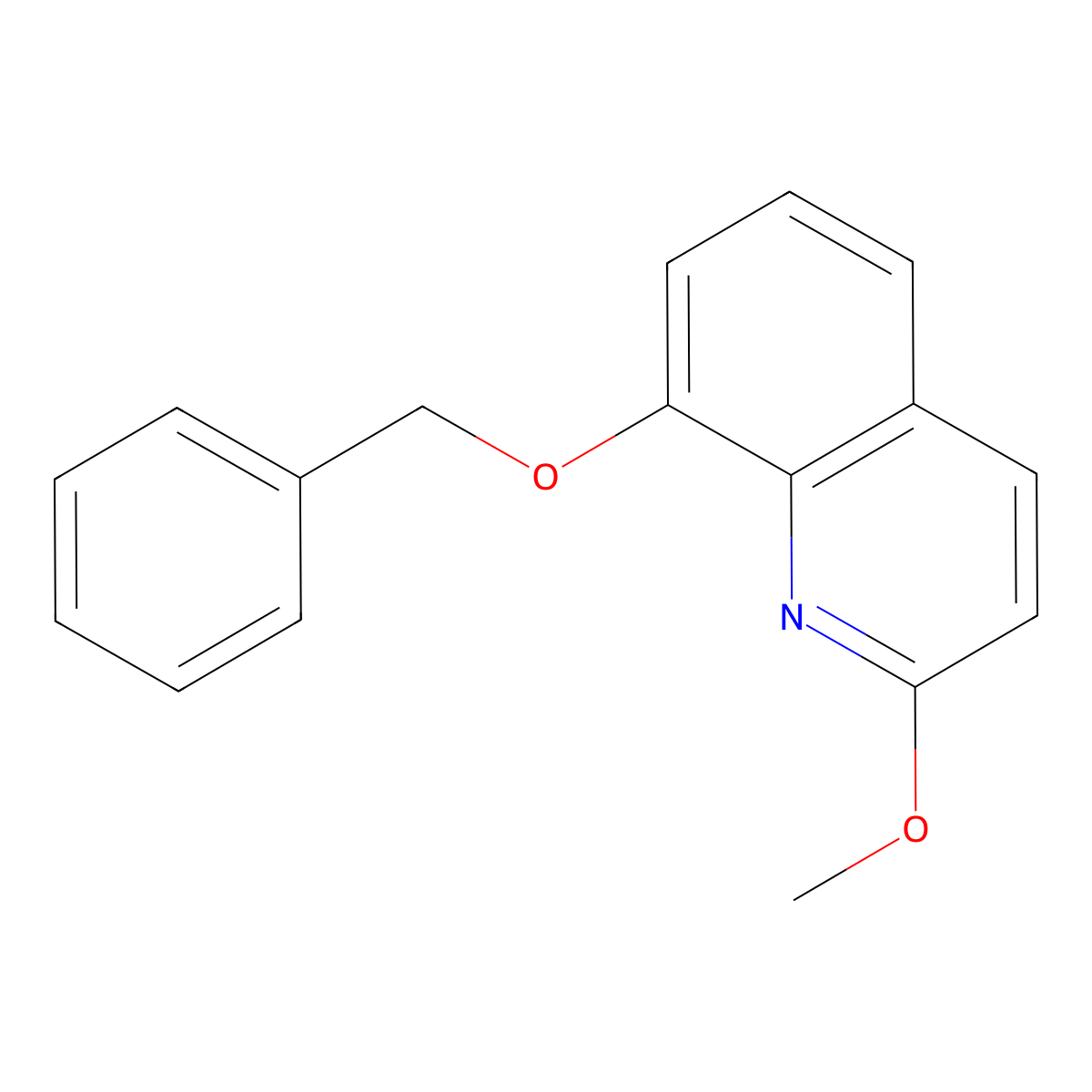8-(Benzyloxy)-2-methoxyquinoline molecular structure, CAS 642477-85-8
