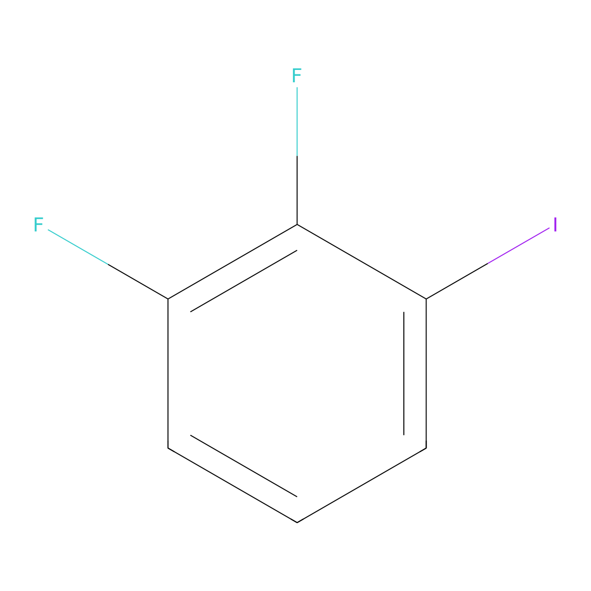 1,2-Difluoro-3-iodobenzene molecular structure, CAS 64248-57-3