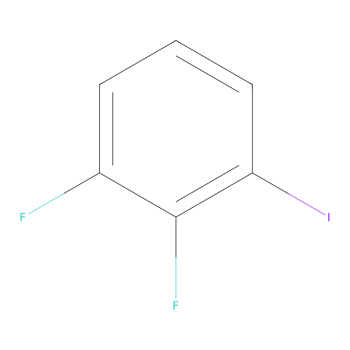 1,2-Difluoro-3-iodobenzene molecular structure, CAS 64248-57-3