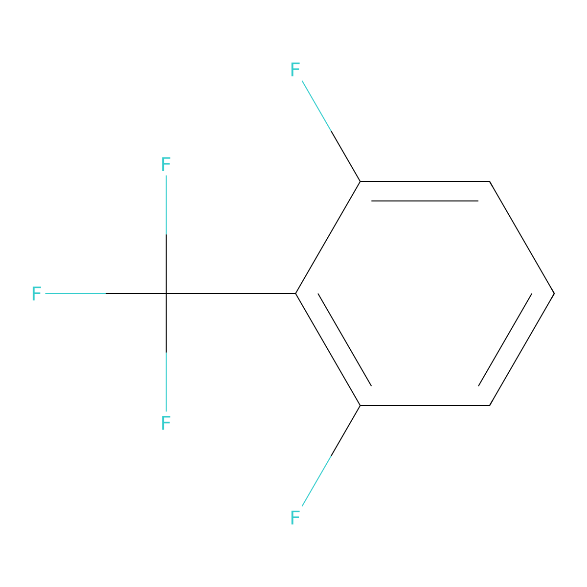 1,3-Difluoro-2-(trifluoromethyl)benzene molecular structure, CAS 64248-60-8