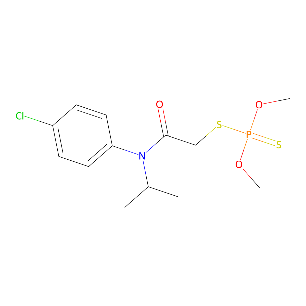 Anilofos molecular structure, CAS 64249-01-0