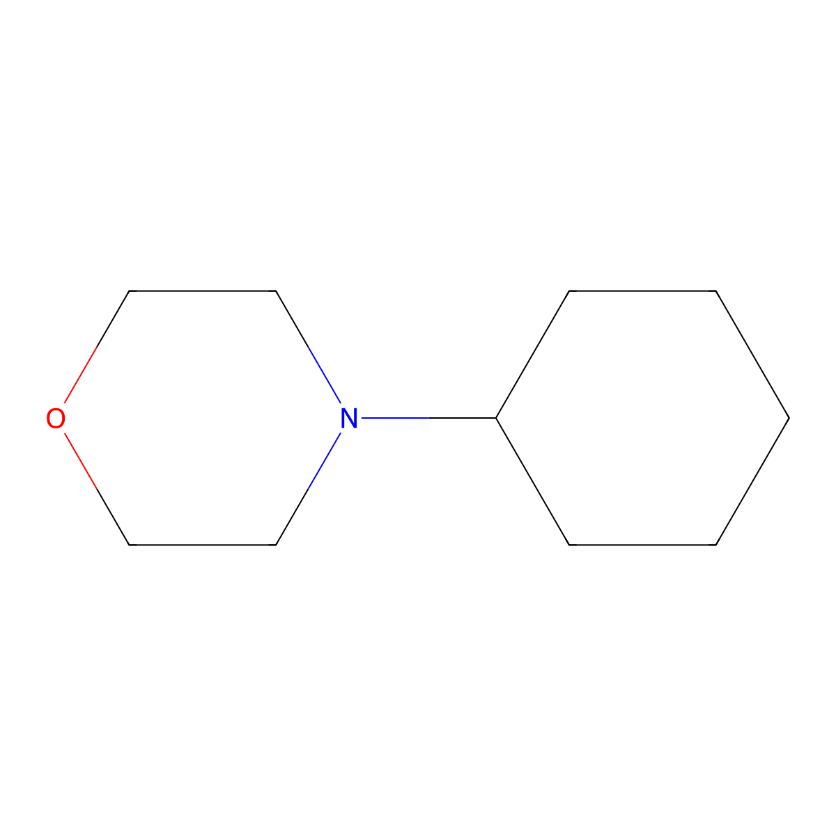 4-Cyclohexylmorpholine molecular structure, CAS 6425-41-8