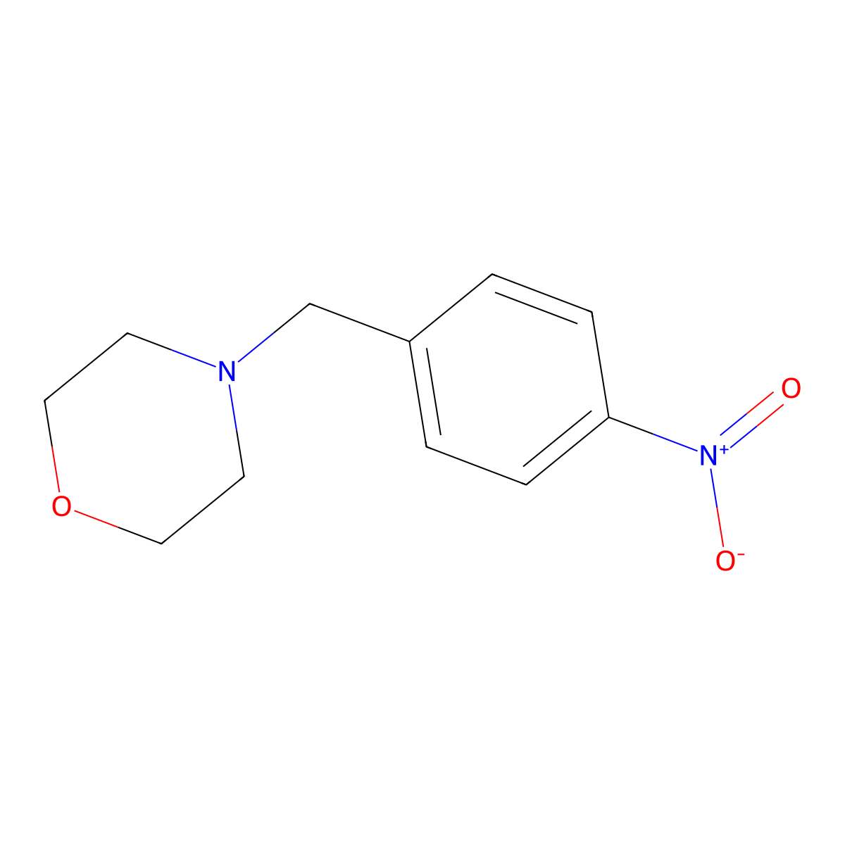 4-(4-Nitrobenzyl)morpholine molecular structure, CAS 6425-46-3