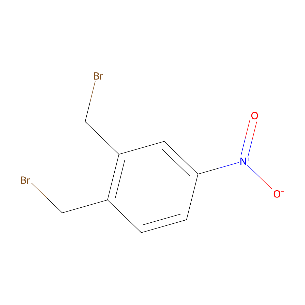 1,2-Bis(bromomethyl)-4-nitrobenzene molecular structure, CAS 6425-66-7