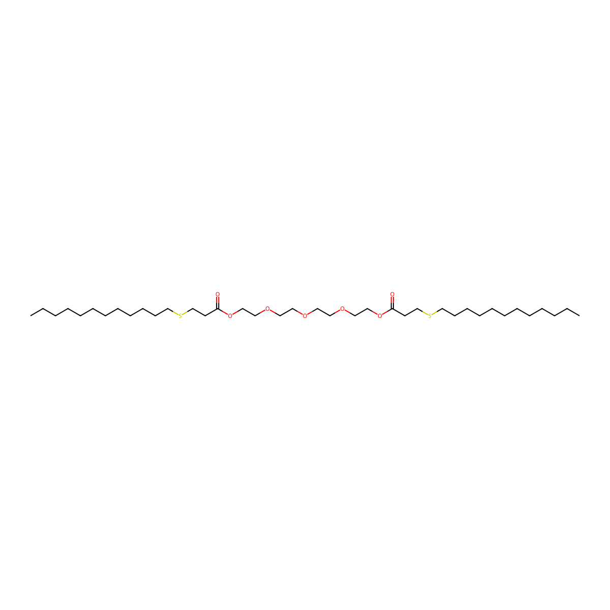 1,11-(3,6,9-Trioxaundecyl) bis-3-(dodecylthio) proprionate molecular structure, CAS 64253-30-1