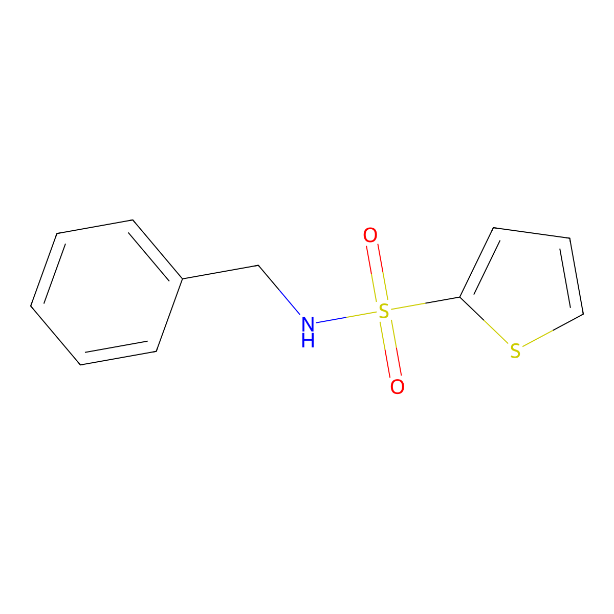 N-benzylthiophene-2-sulfonamide molecular structure, CAS 64255-65-8