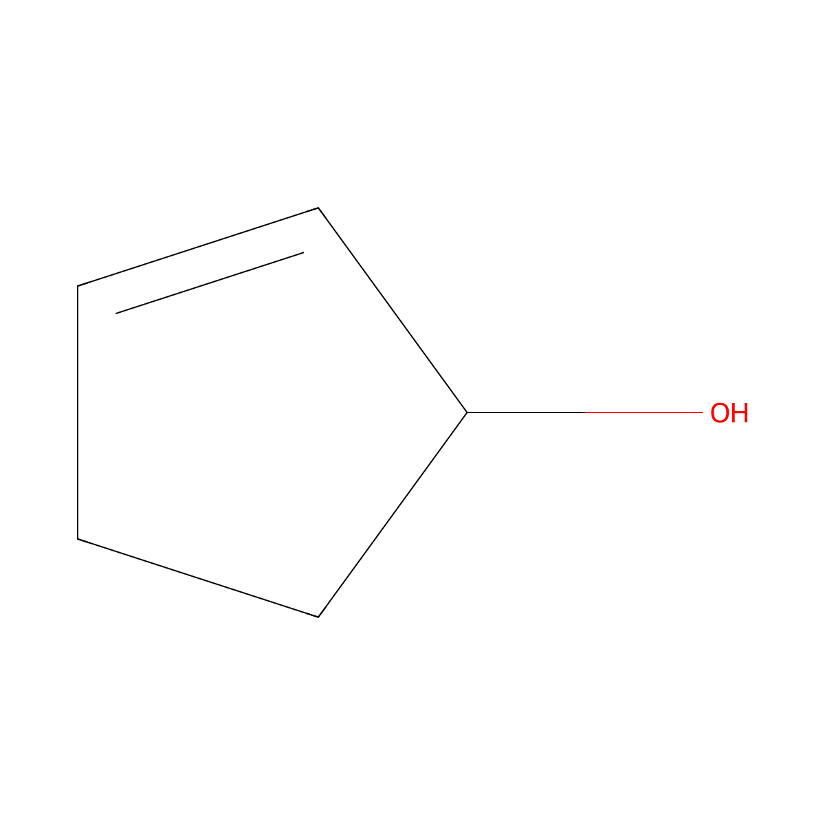 2-Cyclopenten-1-ol, (S)- molecular structure, CAS 6426-28-4