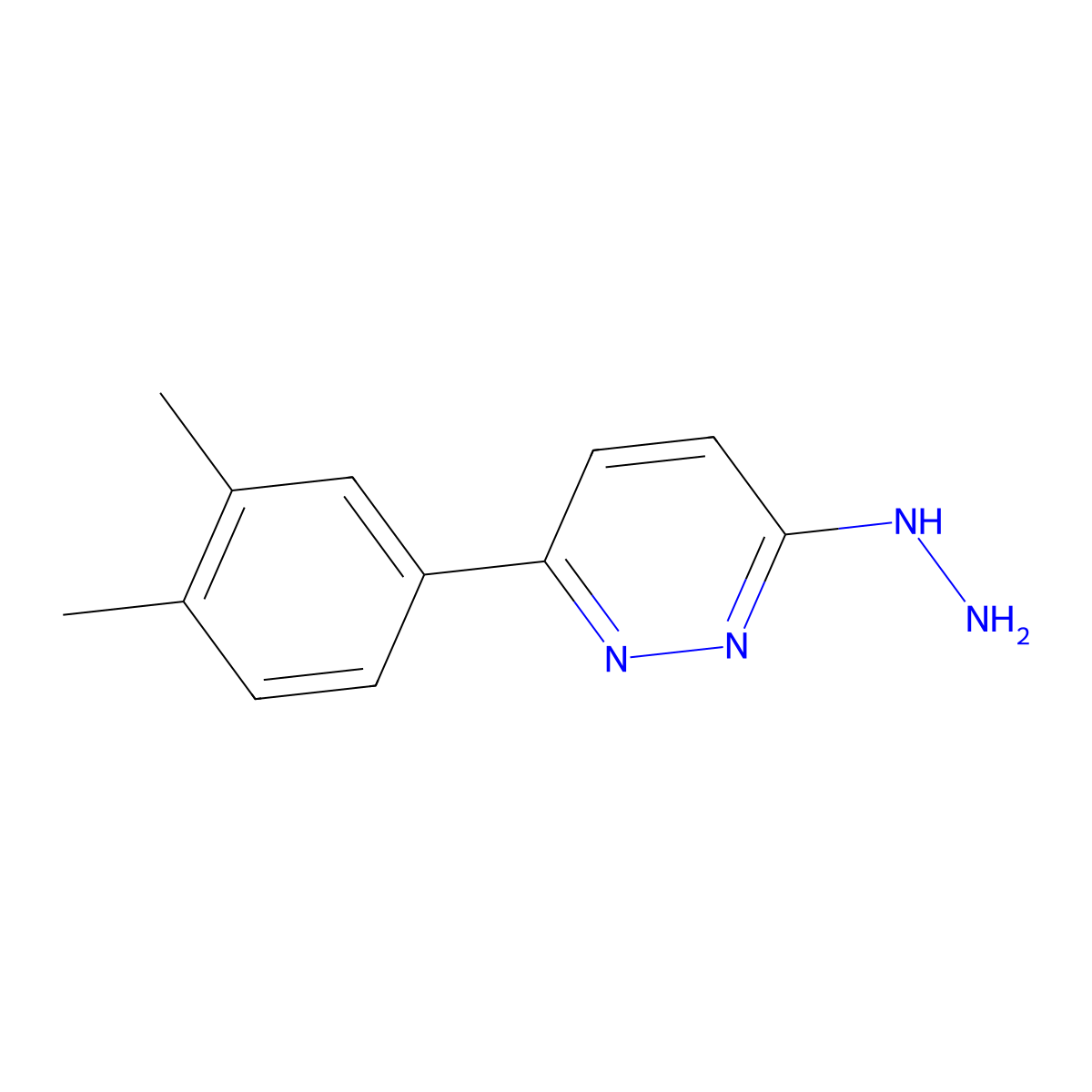 3-(3,4-Dimethylphenyl)-6-hydrazinylpyridazine molecular structure, CAS 64262-86-8