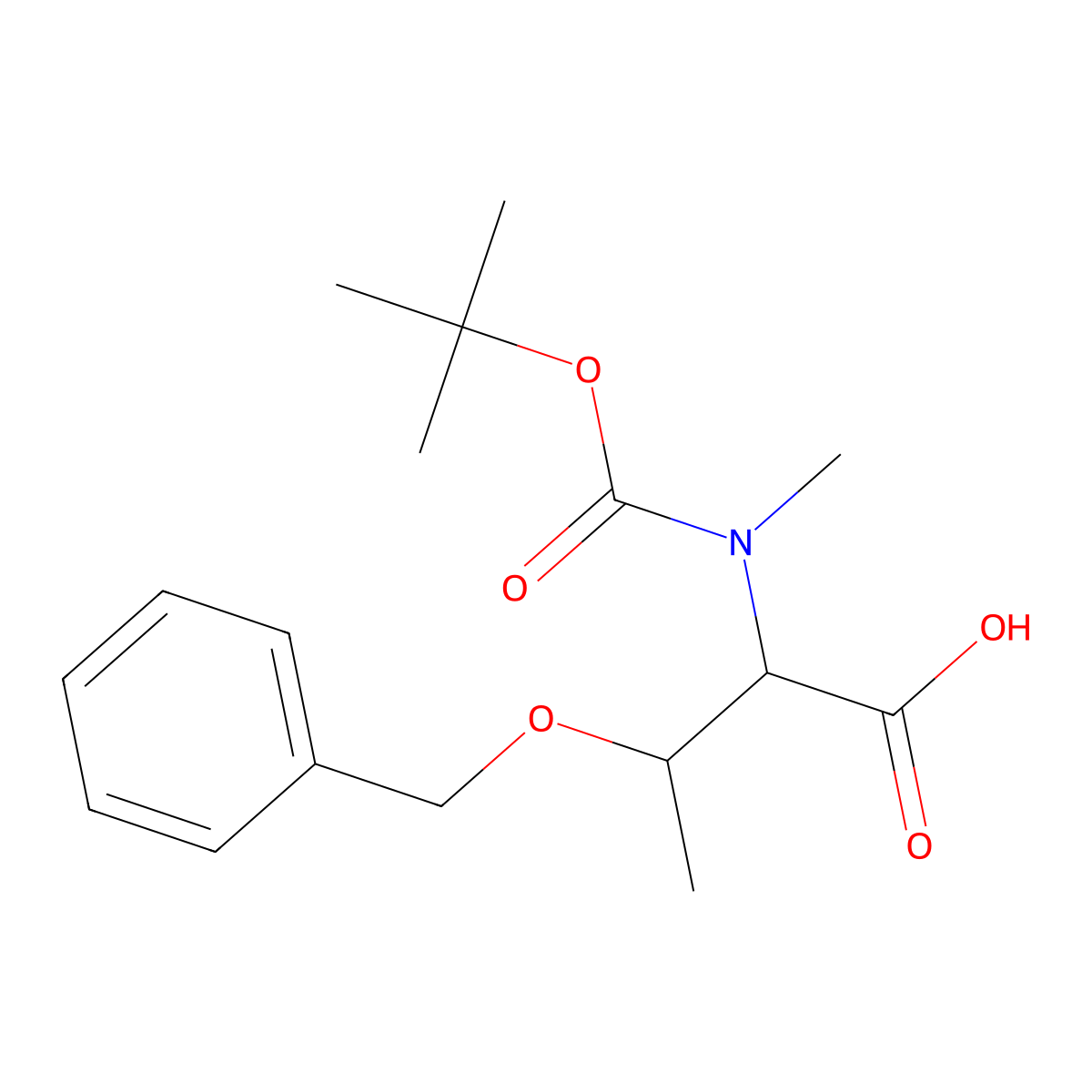 Boc-MeThr(Bzl)-OH molecular structure, CAS 64263-80-5