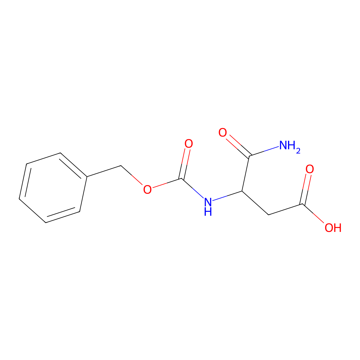 3-{[(Benzyloxy)carbonyl]amino}-3-carbamoylpropanoic acid molecular structure, CAS 64263-86-1