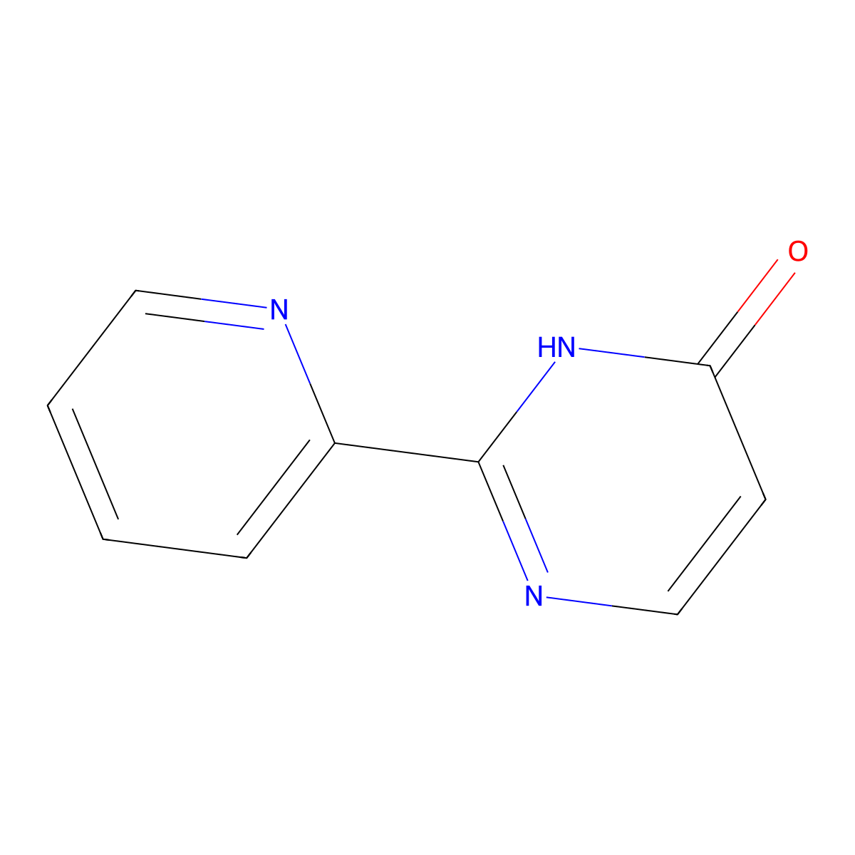 2-(Pyridin-2-yl)pyrimidin-4(3H)-one molecular structure, CAS 64264-15-9