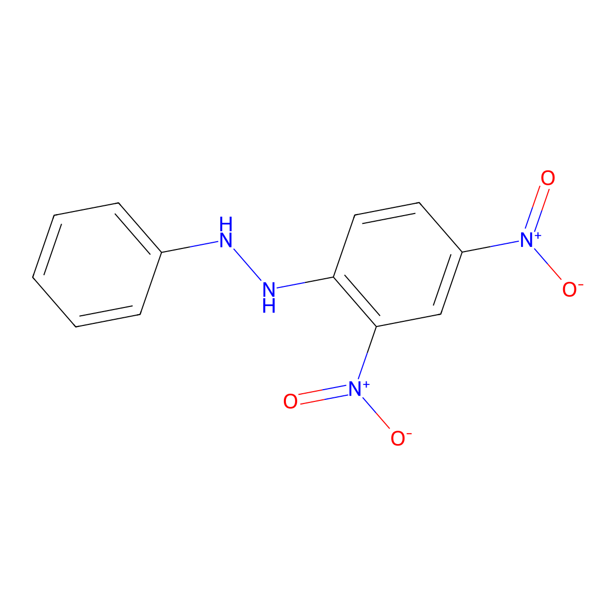 1-(2,4-Dinitrophenyl)-2-phenylhydrazine molecular structure, CAS 64264-31-9