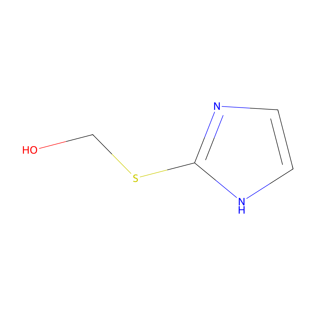 Methanol, (1H-imidazol-2-ylthio)- molecular structure, CAS 64265-16-3