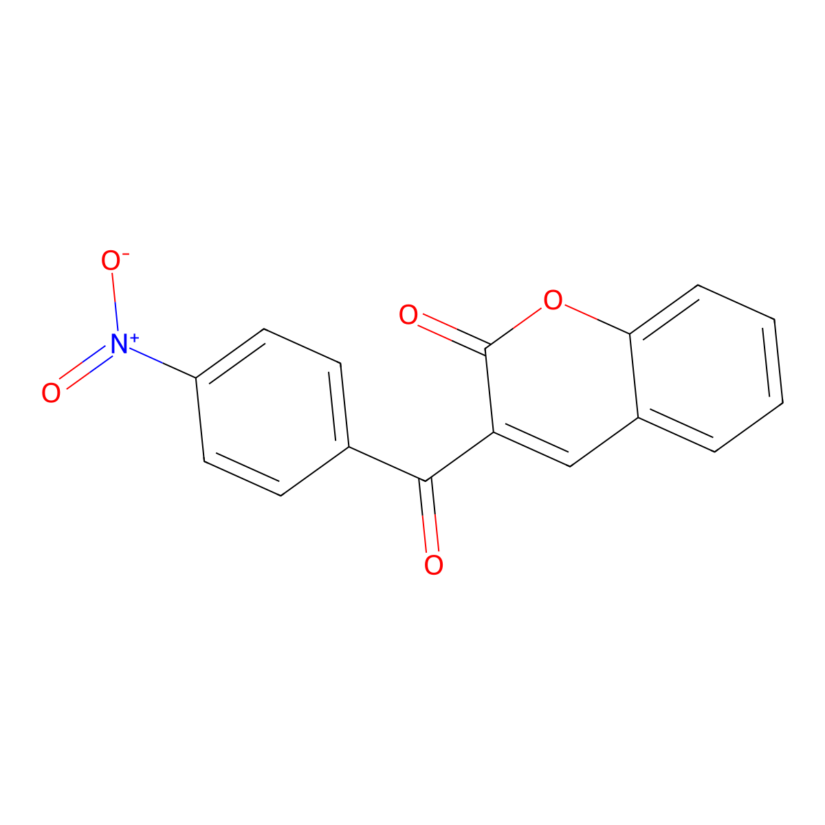 3-(4-nitrobenzoyl)-2H-chromen-2-one molecular structure, CAS 64267-14-7