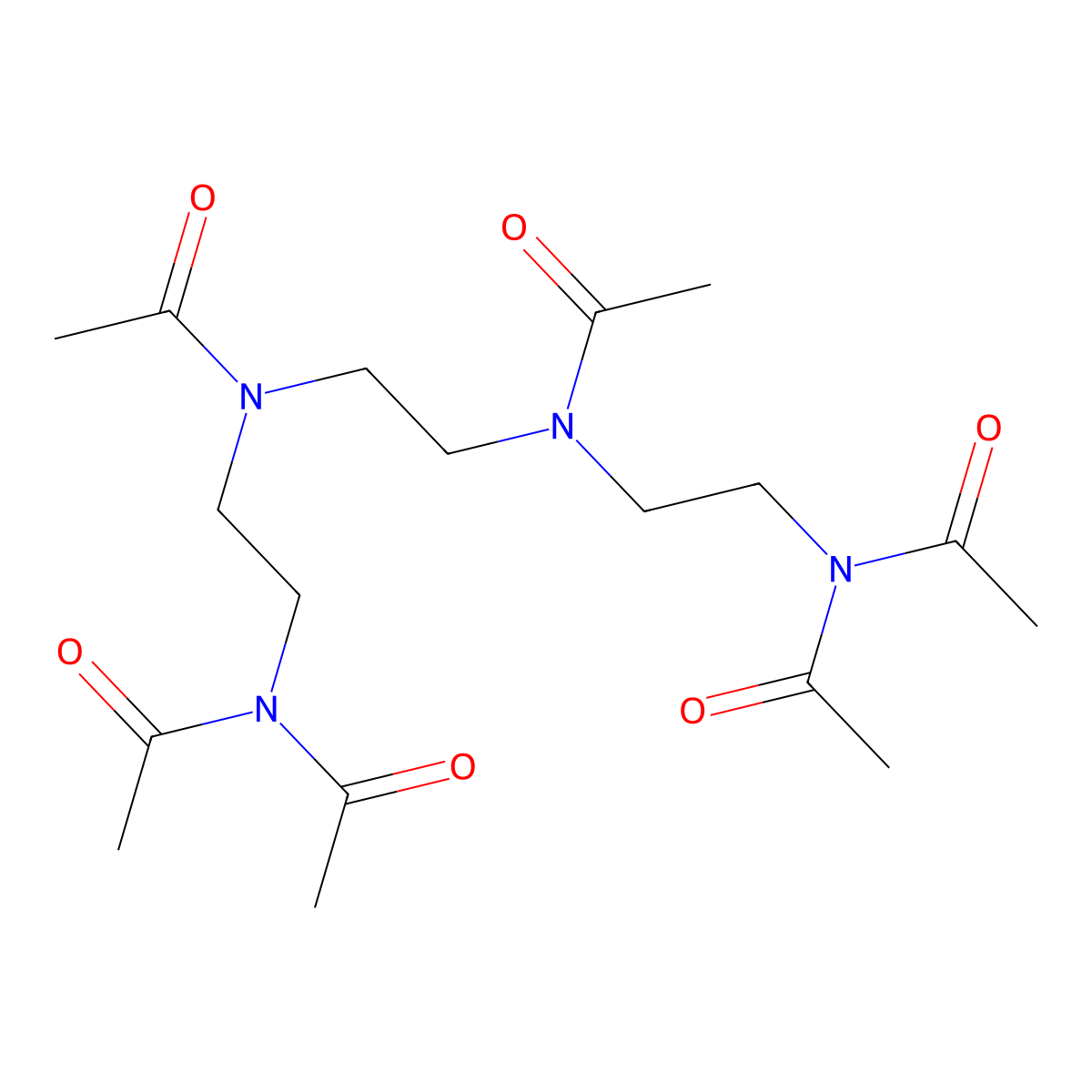 Acetamide, N,N'-1,2-ethanediylbis[N-[2-(diacetylamino)ethyl]- molecular structure, CAS 6427-64-1