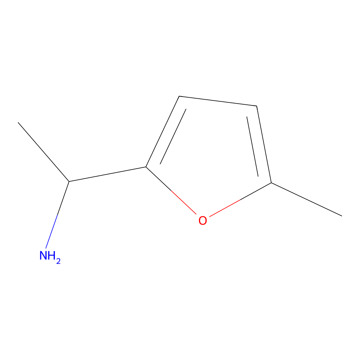 1-(5-Methylfuran-2-yl)ethan-1-amine molecular structure, CAS 64270-99-1