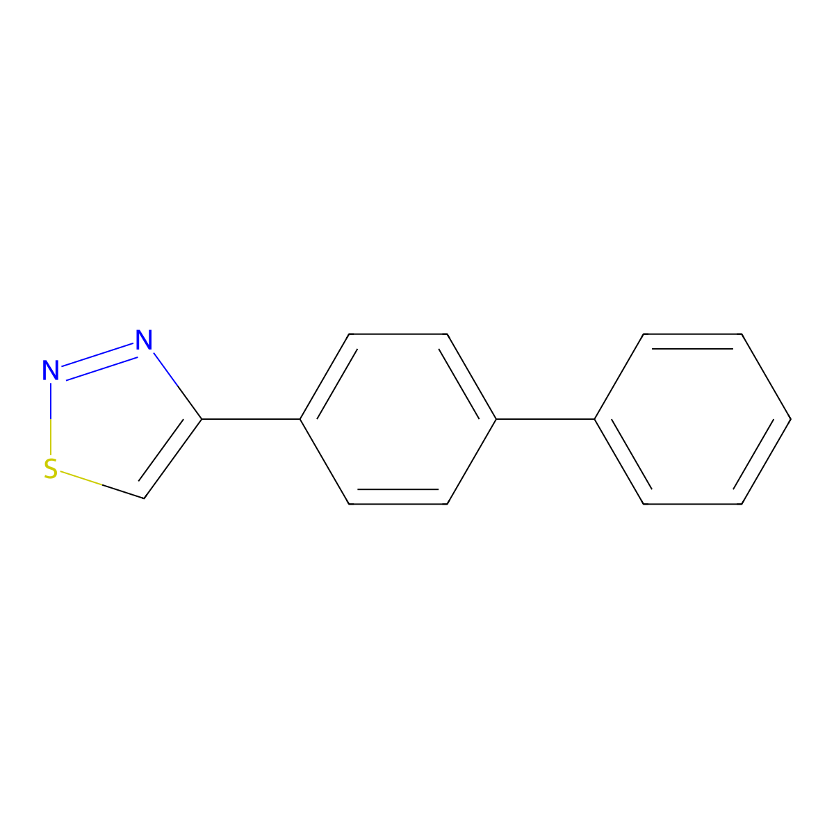 4-[1,1'-Biphenyl]-4-yl-1,2,3-thiadiazole molecular structure, CAS 64273-27-4
